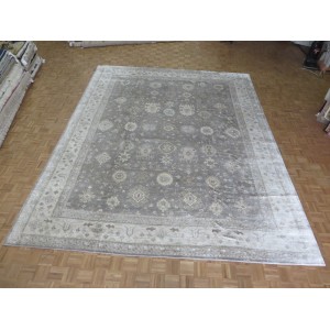 Astoria Grand One-of-a-Kind Rhyne Oushak Hand-Knotted Gray Area Rug OLRG2164
